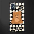 bear uniform pattern glass case for vivo v17 image