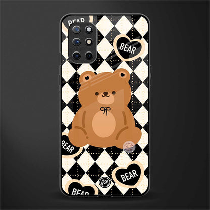 bear uniform pattern glass case for oneplus 8t image