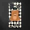 bear uniform pattern glass case for realme 7i image