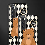 bear uniform pattern glass case for vivo v20 se image-2