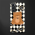 bear uniform pattern glass case for vivo v20 se image