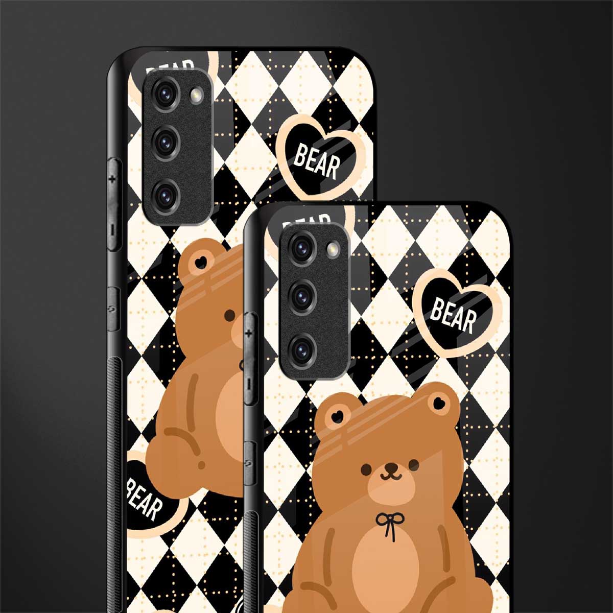 bear uniform pattern glass case for samsung galaxy s20 fe image-2