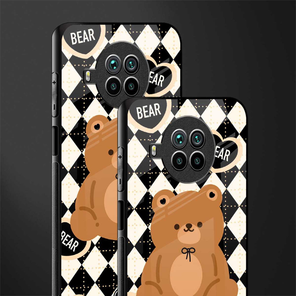 bear uniform pattern glass case for mi 10i image-2