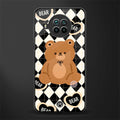 bear uniform pattern glass case for mi 10i image