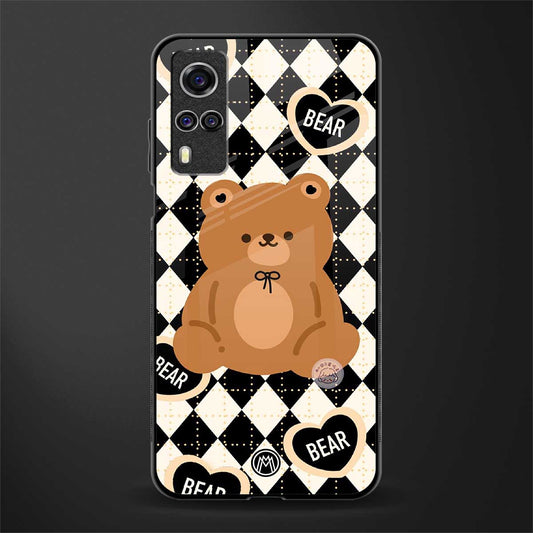 bear uniform pattern glass case for vivo y53s image