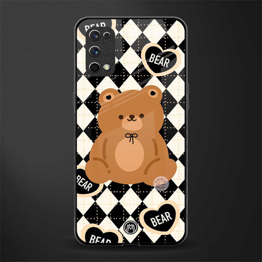 bear uniform pattern glass case for realme x7 pro image