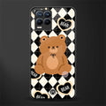 bear uniform pattern glass case for realme 8 pro image