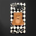bear uniform pattern glass case for poco x3 image