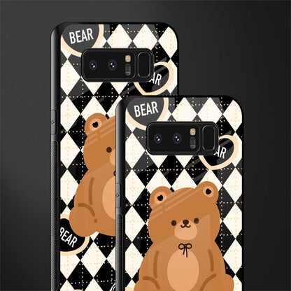 bear uniform pattern glass case for samsung galaxy note 8 image-2