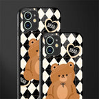 bear uniform pattern glass case for iphone 12 image-2