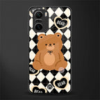 bear uniform pattern glass case for mi 11x 5g image