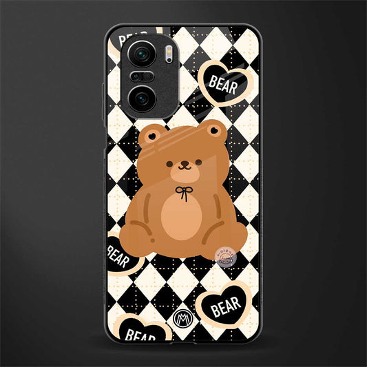 bear uniform pattern glass case for mi 11x 5g image