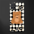 bear uniform pattern glass case for vivo y21 image