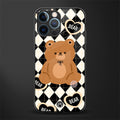 bear uniform pattern glass case for iphone 12 pro image