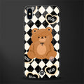bear uniform pattern glass case for iphone xs max image