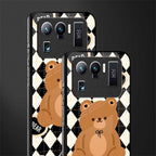 bear uniform pattern glass case for mi 11 ultra 5g image-2