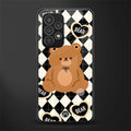 bear uniform pattern back phone cover | glass case for samsung galaxy a53 5g