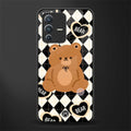 bear uniform pattern glass case for vivo v23 5g image