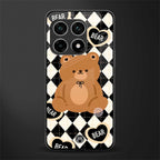 bear uniform pattern glass case for oneplus 10 pro 5g image