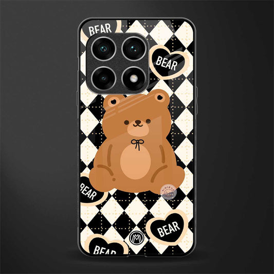 bear uniform pattern glass case for oneplus 10 pro 5g image