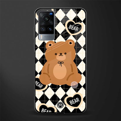 bear uniform pattern glass case for vivo x60 image