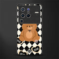 bear uniform pattern glass case for vivo x80 pro 5g image