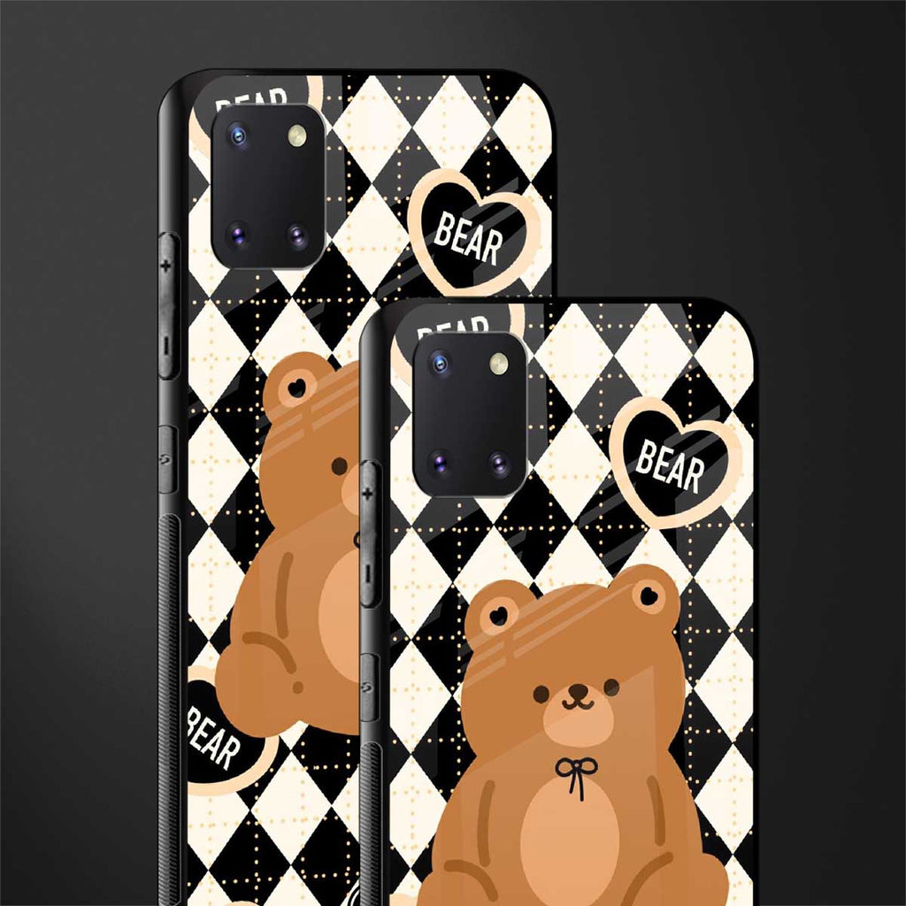 bear uniform pattern glass case for samsung galaxy note 10 lite image-2