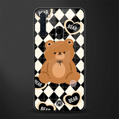 bear uniform pattern glass case for samsung a21 image