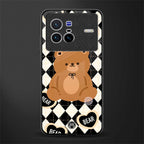 bear uniform pattern glass case for vivo x80 image