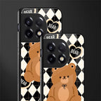 bear uniform pattern back phone cover | glass case for oneplus 11r
