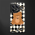 bear uniform pattern back phone cover | glass case for oneplus 11r
