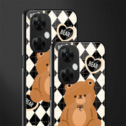bear uniform pattern back phone cover | glass case for oneplus nord ce 3 lite
