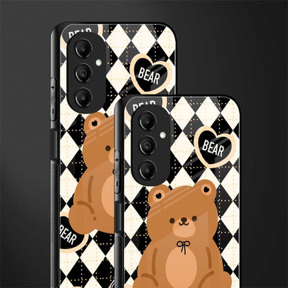 bear uniform pattern back phone cover | glass case for samsung galaxy a14 5g