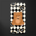 bear uniform pattern glass case for iphone 6s image