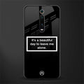 beautiful day to leave me alone black glass case for redmi k20 pro