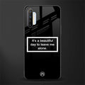 beautiful day to leave me alone black glass case for realme x2
