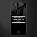 beautiful day to leave me alone black glass case for samsung galaxy a21s