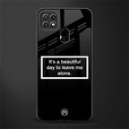 beautiful day to leave me alone black glass case for oppo a15s