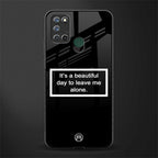 beautiful day to leave me alone black glass case for realme 7i