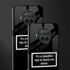 beautiful day to leave me alone black glass case for mi 10i