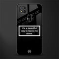 beautiful day to leave me alone black glass case for redmi 9