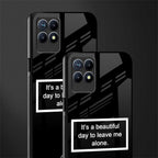 beautiful day to leave me alone black glass case for realme 8i