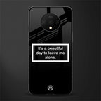 beautiful day to leave me alone black glass case for oneplus 7t