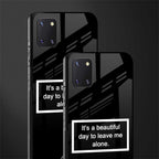beautiful day to leave me alone black glass case for samsung galaxy note 10 lite