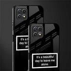 beautiful day to leave me alone black back phone cover | glass case for samsung galaxy f42