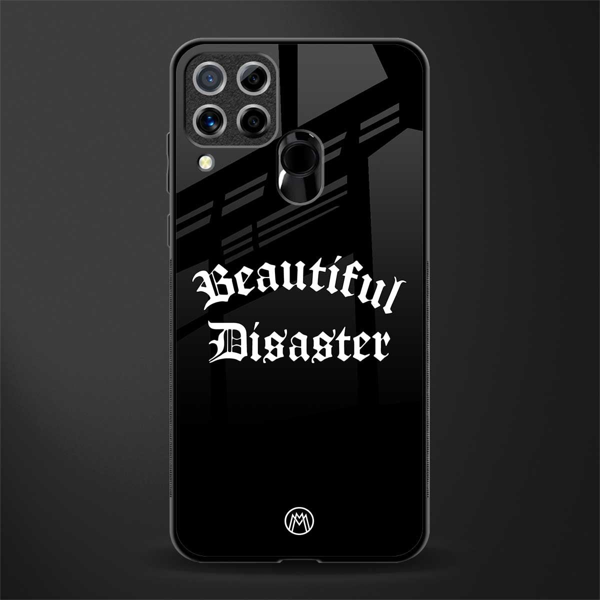 beautiful disaster glass case for realme c15 image