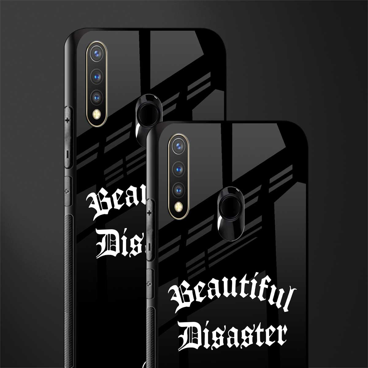 beautiful disaster glass case for vivo u20 image-2