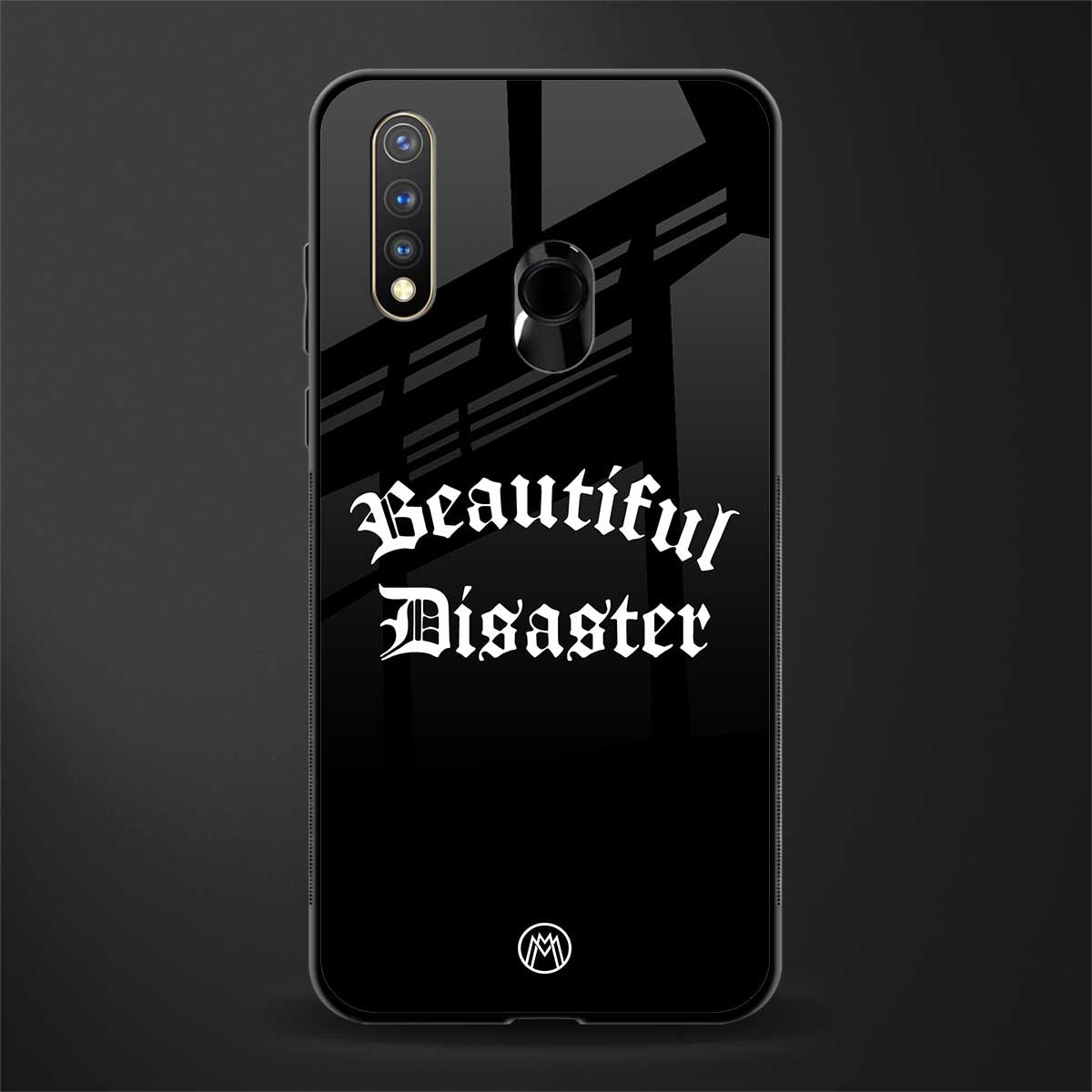 beautiful disaster glass case for vivo u20 image