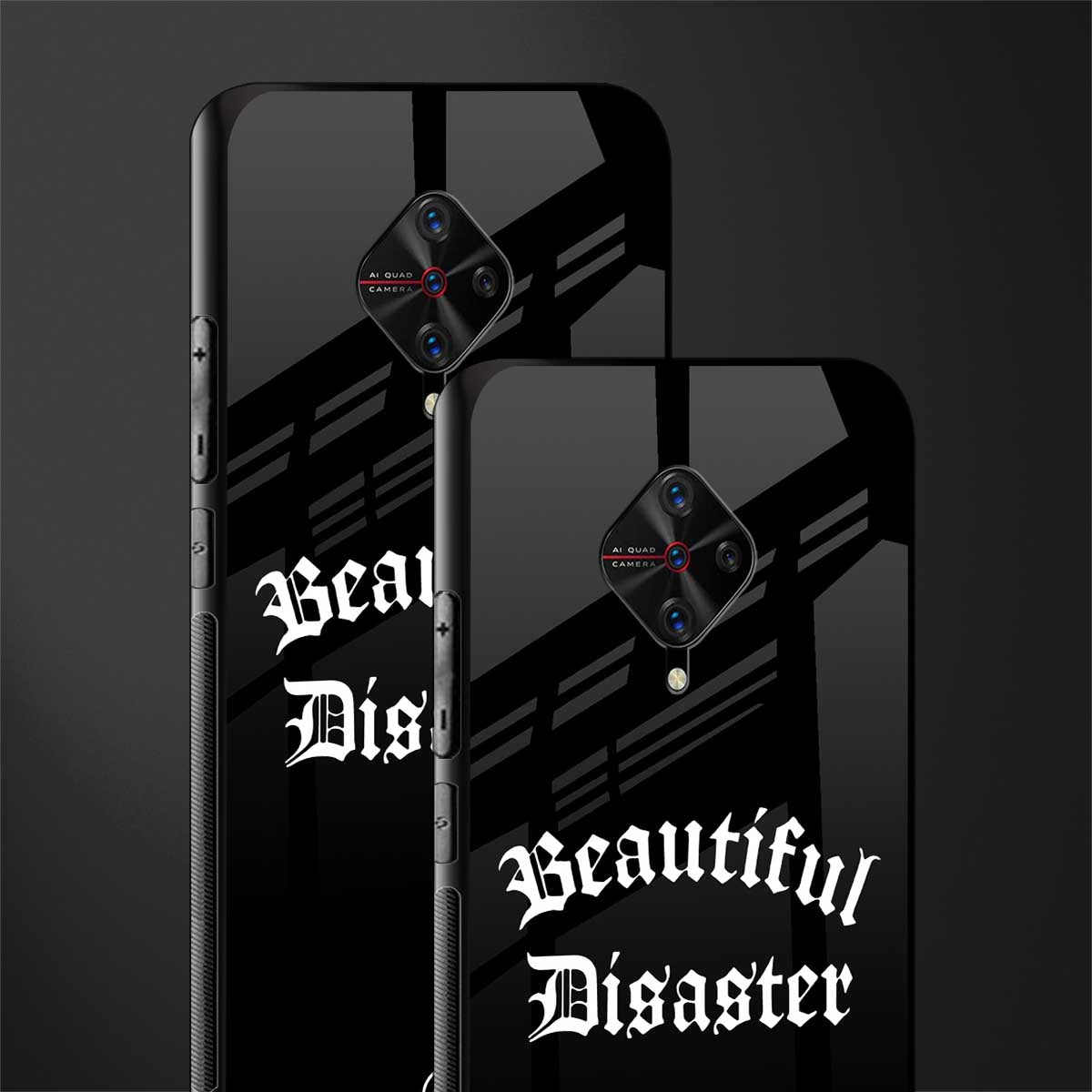 beautiful disaster glass case for vivo s1 pro image-2