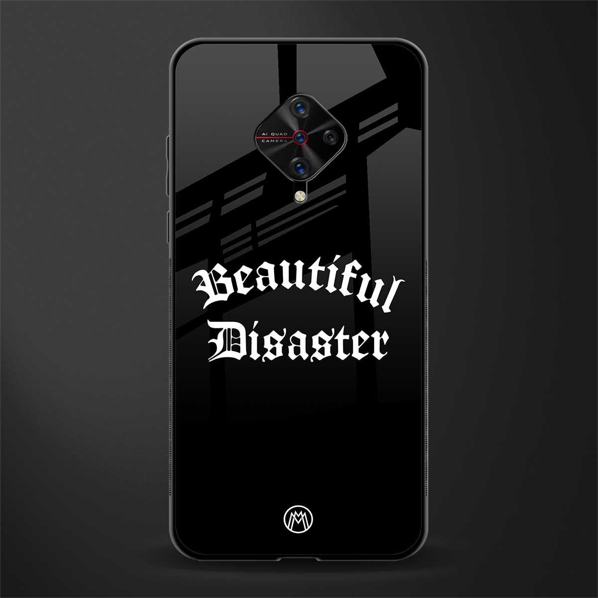 beautiful disaster glass case for vivo s1 pro image
